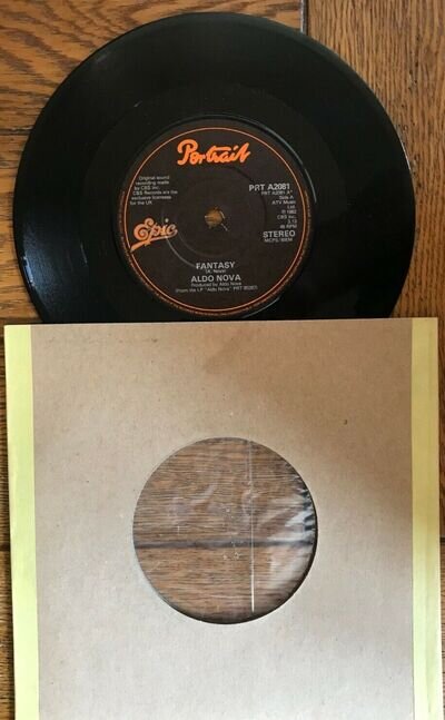 Aldo Nova - Fantasy 7" vinyl single PRT A2081