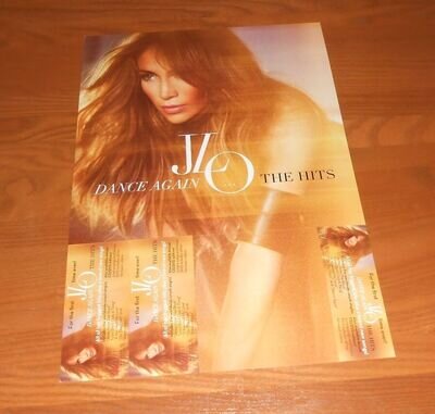 Jennifer Lopez Dance Again The Hits JLO 2-Sided Flat Promo 2012 Poster 12x18