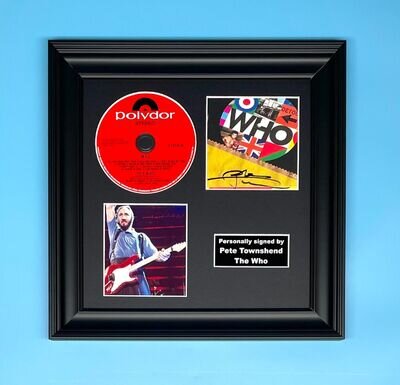 Pete Townshend Signed The Who CD Framed & COA Autograph Music Memorabilia Poster