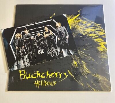 buckcherry - hellbound 12” yellow vinyl lp & signed