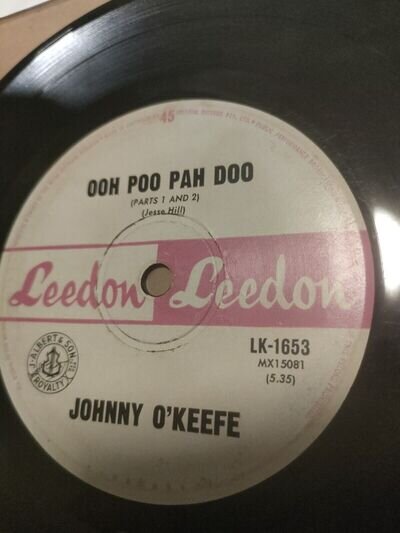 Johnny O'Keefe – Ooh Poo Pah Doo. 7" Single