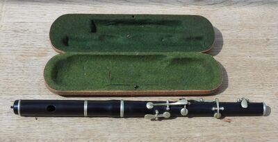 German made 6-key piccolo in original case with German Silver fittings