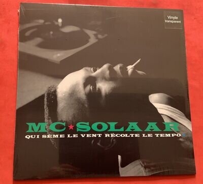 MC Solaar Qui Sème Le Vent Récolte Le Tempo [Clear Vinyl] Mint, Sealed.