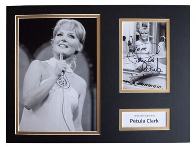 Petula Clark Signed autograph 16x12 photo display Music Memorabilia AFTAL COA