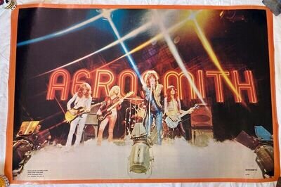 Vintage '70s Aerosmith poster Midnight Special 1974 One Stop Distr. 23x35