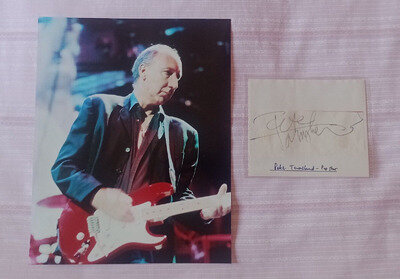 Pete Townshend (The Who) - Signed / autograph & stunning colour photograph