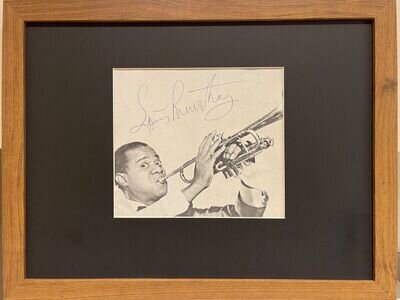 Louis Armstrong - Singer - Guaranteed Hand Signed Magazine Page 40 x 30cm & COA