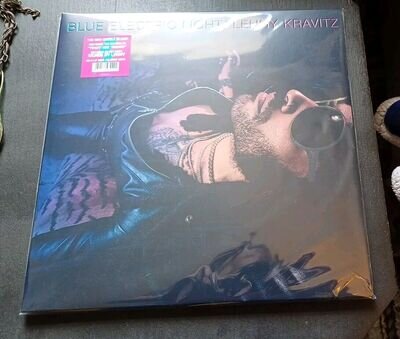 LENNY KRAVITZ. (SIGNED) BLUE ELECTRIC LIGHT. DOUBLE VINYL COLOURED VINYL....