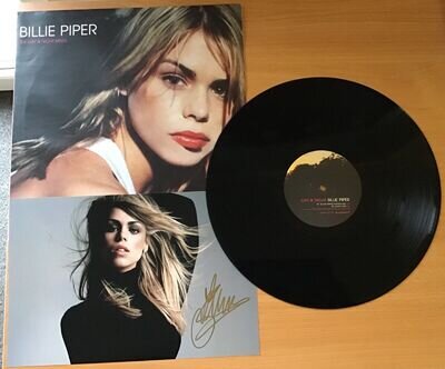 BILLIE PIPER,DAY & NIGHT,VINTAGE 2000,12" 33 +12”x8” HAND SIGNED PHOTO,COA.