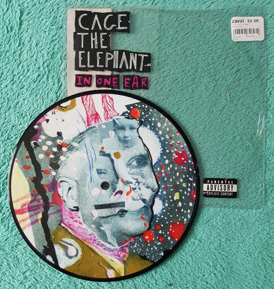 Cage the Elephant - In one Ear.. 2008 UK 7" Vinyl Picture Disc Mint