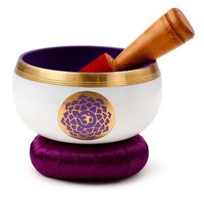 Chakra Singing Bowl - Purple - Buddha & Oriental Figures