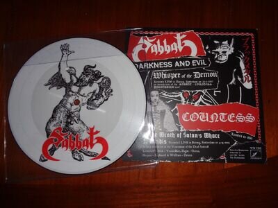 COUNTESS / SABBAT "Split" PIC 7" metalucifer abigail