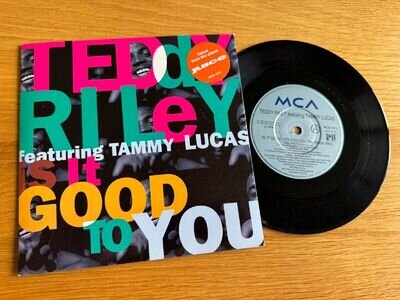 Teddy Riley featuring Tammy Lucas - Is It Good To You 7" 1992 NM Vinyl 45 Juice