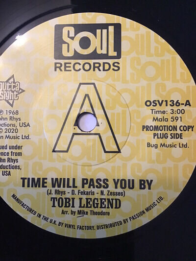 Tobi Legend - Time Will Pass You By / plus Alt. Version John Rhys, Dino Fekaris