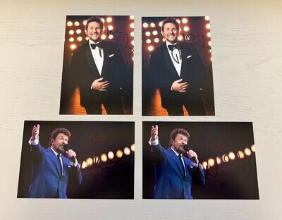 4x Michael Ball Signed 6x4 Photos Phantom of the Opera Autograph Memorabilia