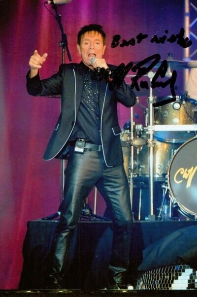 Sir Cliff Richard Hand Signed 6x4 Photo Summer Holiday Pop Rock Autograph + COA