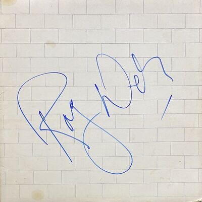 Pink Floyd Signed Album Roger Waters Autographed Vinyl The Wall Proof (Gilmour)