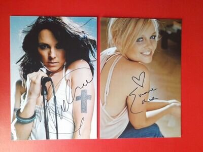 SPICE GIRLS Signed Autographed Photos (SET OF 2)