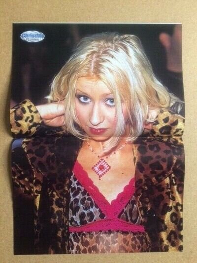 CHRISTINA AGUILERA Original Vintage TV Stars Magazine Poster 1999