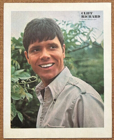 CLIFF RICHARD - 1968 Full page UK magazine annual poster