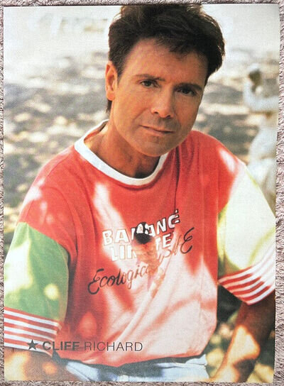 CLIFF RICHARD - 1992 Full page UK magazine annual poster