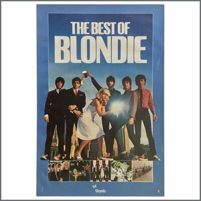 Blondie 1981 The Best Of Blondie Chrysalis Records Promotional Poster (USA)