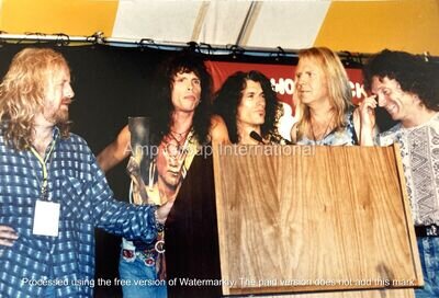 Aerosmith Unpublished 6X4 Image Woodstock Aug 13th 1994 + 12X8 Poster Reprint