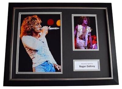 Roger Daltrey Signed Framed Photo Autograph 16x12 display The Who Music COA