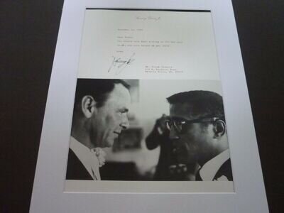 14x11 a4 Official Reproduction Frank sinatra poster sammy davis 1989 letter