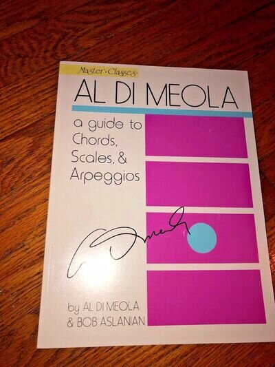 Al Di Meola "Guide to Chords/Scales/Arps" Master Class Method Book_Autographed