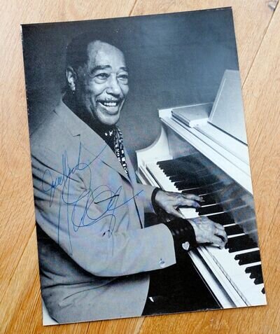 Hand Signed Duke Ellington Autograph / Photograph 1971