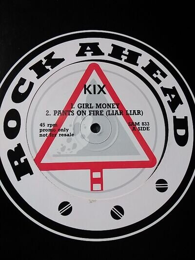 KIX .. 4 TRK PROMO 12" . VINYL EXCELLENT..SLEEVE VG+