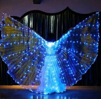 New Belly Dance Isis Wings LED Wings Belly Dance Accessory Wings Costume Wings