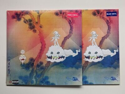 Kids See Ghosts Kanye West Kid Cudi Exclusive Translucent Pink and Blue Vinyl