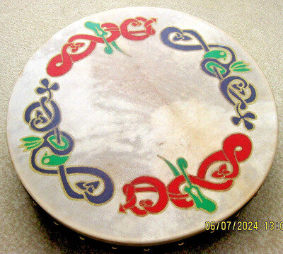 TAMBORINE 46cms Diameter X 9cms Unused.