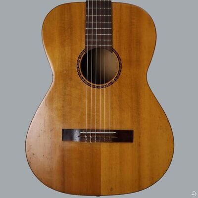 Vintage Unbranded (East) German Classical Guitar - Made in Germany c. 1950