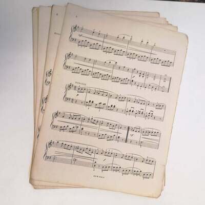 125g Vintage Sheet Music Paper, Decoupage, Craft, Die Cutting, Shabby Chic, Arts