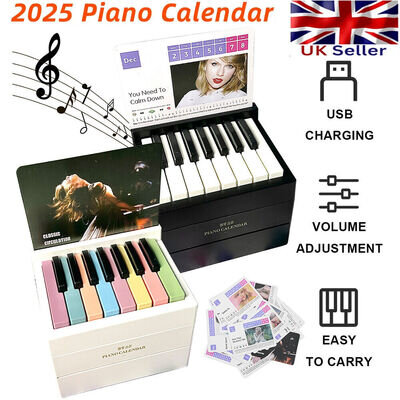 2025 Taylor Swift Piano Calendar with Music Sheets Toy Piano Musical Instrument