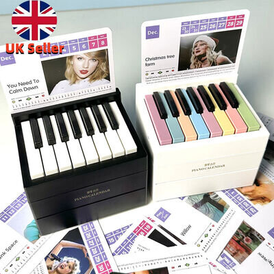 Taylor Swift Piano Calendar, 2024 with Music Sheets Toy Piano Musical Instrument