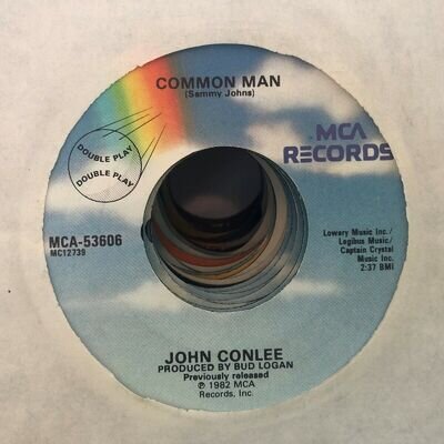 John Conlee Common Man / Busted Country 7" vinyl