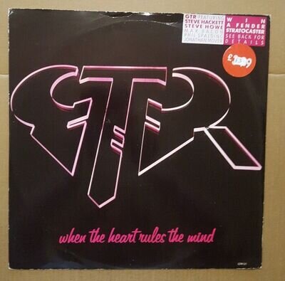 GTR - When The Heart Rules The Mind. 12"Single. (1986)