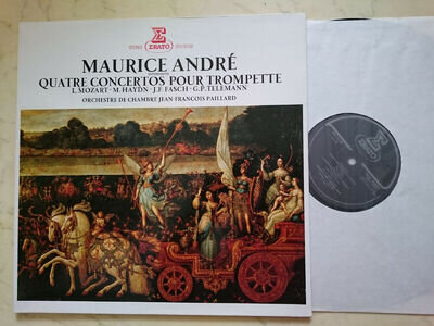 Erato Mint Maurice André Quatre Concertos Pour Trumpet Foc Vinyl LP NM