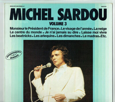 33 RPM Michel Sardou Vinyl LP Monsieur the President France -impact Vol. 3