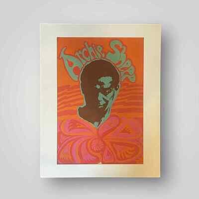 Psychedelic Archie Shepp Jazz Saxophonist Saxophone Poster 1960's