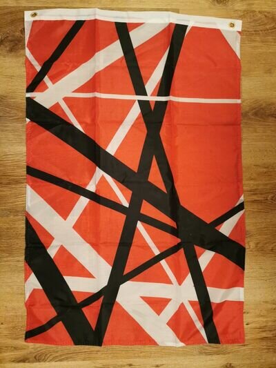 Van Halen 5150 Pattern Flag Banner Poster Man Cave Studio 90 x 60 cm Wall Art