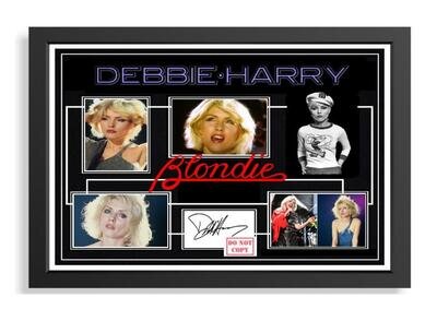 271 debbie harry blondie signed a4 photograph framed unframed (reprint*