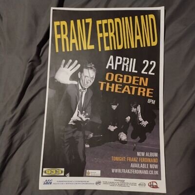 Franz Ferdinand Autographs Concert Flyer Denver