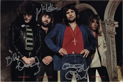 OZZY OSBOURNE 8x10 Photo BECKETT COA Kerslake Bob BLACK SABBATH Autograph SIGNED