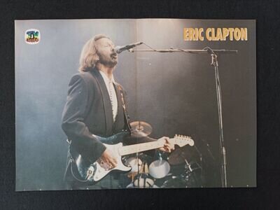 ERIC CLAPTON "CREAM" - TV GUIA Portuguese Magazine Poster 90s - 27cmx39cm