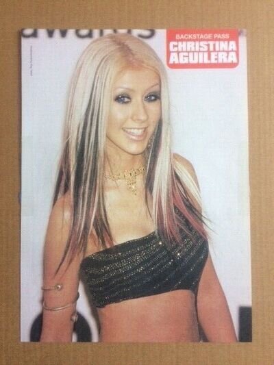 CHRISTINA AGUILERA Ex-Scrapbook 2022 Original Vintage Magazine Clipping / Poster